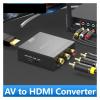 AV To HDMI Converter To RCA Video Adapter With Mini USB Power Cable For TV Box Projector Game Console To(HDMI to AV Converter) view 2