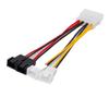 ACGTUY 1pcs/lot Computer Cooling Fan Power Cables 4Pin to 3Pin Fan Power Cable Adapter Connector 12v*2/5v*2 for CPU PC Case Fan view 2