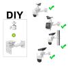 Coolotic Security Camera Mount System - Modular 3-in-1 Adjustable Clamp-on Bracket | Fit Pole/Corner/Wall, ndoor Outdoo Screw & Clamp Installation for CCTV, Flood Lights, Solar Panels view 2