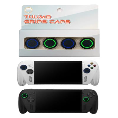 Thumb Grips for ASUS ROG Xbox Ally/Ally X, FJIASTB Kids-Friendly Soft Silicone Caps, 4-Pack (Blue)