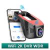 5G WiFi 2K Full HD Dash Cam Car DVR Driving Video Recorder 24H Parking Monitor Night Vision Loop Recording Compatible with All Cars(128G TF Card) view 2