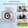 Fabater Mini Keychain Camera, 1080P Mini Retro Digital Camera, 1.44 Inch HD Display Thumb Sized Tiny Portable Small Camera with 32GB Memory Card, Built in Flash (White) view 3
