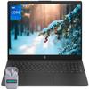 HP Laptop, 15.6" HD Business & Student Laptop Computer, Intel Core i7-1355U 10-Core Processor, 64GB RAM 2TB SSD, Windows 11, Numeric Keypad, Camera Privacy Shutter, SageNova Earphones, Black view 1