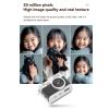 LAISANIM Mini Retro Keychain Camera, 1080P HD Display, 0.96 Inch Screen and Built in LED Light, Pocket Video Recorder with 128GB Card, for Travel Study Recording (Black) view 2