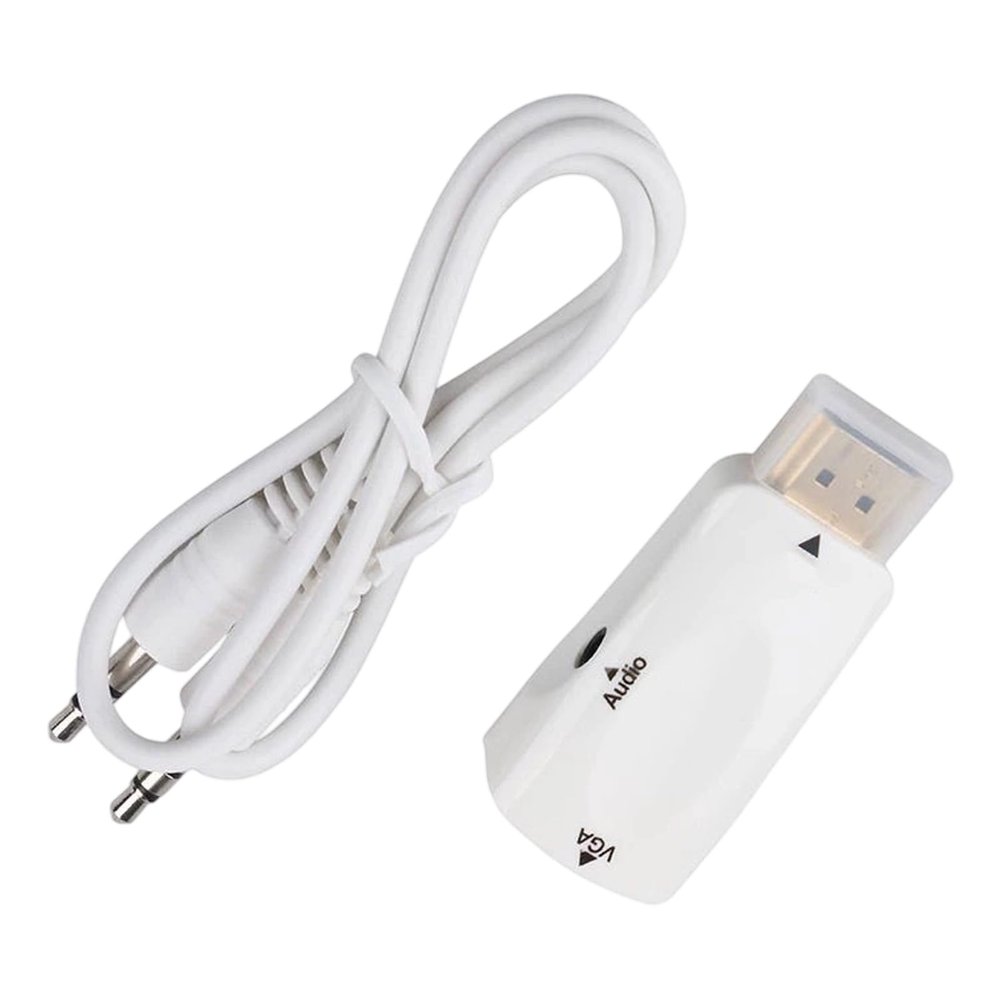 Decours 1080P PC Computer HDTV to VGA Video Converter Female Adapter for Laptop Box Monitor Projector HDTV to Converter