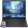 HP 15.6" Laptop Computer, Windows 11, 64GB RAM 2TB SSD, Intel Core i7-1355U Processor, HD Display, Numeric Keypad, Camera Privacy Shutter, HDMI, SageNova Earphones, Jet Black view 1