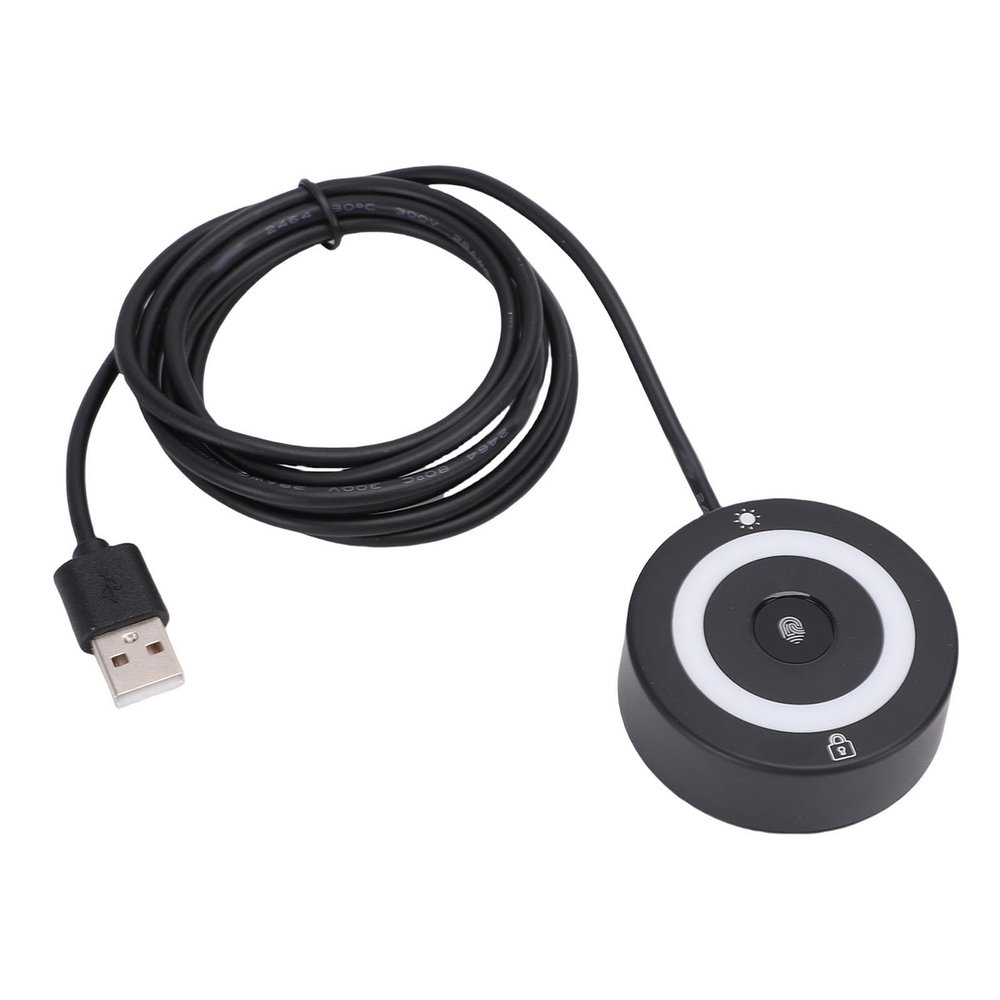 LAISANIM USB Fingerprint Reader Fingerprint, Hello Automatic Driver Installation, with 1.5m Extension Cable, Store up to 10 Unique Fingerprints