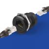 Decours RJ45 Cat6 Panel Mount Connector Adapter RJ45 Female to Female Through Module with Thread Networking Ethernet Extension Panel Ethernet Connector view 4