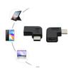 Decours Type C Male to Female Converter USB- Adapter 90 Degree L Shape 3.1 2Pcs Converter to view 2