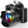 8K Digital Cameras for Photography, 88MP WiFi Vlogging Camera for YouTube Autofocus with 3.2" Touch Screen,Dual Camera,Flash,16X Zoom Portable Travel Cameras Anti Shake with 64GB Card, 2 Batteries view 1