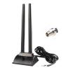 Boobrie Dual Band WiFi Antenna 2.4GHz 5GHz 5.8GHz TS9 WiFi Antenna with Magnetic Base 5dBi External Antennas for Wi-Fi Router/Hotspot/Industrial IoT/Car WiFi, 6.56Ft Low Loss Cable view 1