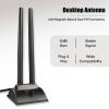 Boobrie Dual Band WiFi Antenna 2.4GHz 5GHz 5.8GHz TS9 WiFi Antenna with Magnetic Base 5dBi External Antennas for Wi-Fi Router/Hotspot/Industrial IoT/Car WiFi, 6.56Ft Low Loss Cable view 3
