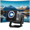 [4K Support/2000 ANSI/AI Visual Calibration] X7 Native 1080P Smart Projector with Android 14 OS,Compatible with Netflix YouTube,AI Auto Focus&Keystone,WiFi,Bluetooth,200" Display Black&Slate Gray view 1