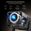 [4K Support/2000 ANSI/AI Visual Calibration] X7 Native 1080P Smart Projector with Android 14 OS,Compatible with Netflix YouTube,AI Auto Focus&Keystone,WiFi,Bluetooth,200" Display Black&Slate Gray view 2