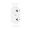 #US 41366-I Duplex White Phone Jack 110-Type Voice 6-Wire Type 106 view 1
