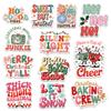 12 Pcs Funny Christmas Stickers Set, Retro Holiday Quote Decals with Sayings Like Hot Cocoa Vibes, Christmas Baking Crew, Stickers for Laptop, Water Bottle, Phone, Window, Helmet 8 Inches view 1