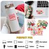 12 Pcs Funny Christmas Stickers Set, Retro Holiday Quote Decals with Sayings Like Hot Cocoa Vibes, Christmas Baking Crew, Stickers for Laptop, Water Bottle, Phone, Window, Helmet 8 Inches view 3