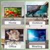 4:3 16:9 Projector Screen with Stand Tripod, Wall Mounting Cinema Screen for Home Theater Backyard Party Movie Nights(84"(4:3)) view 2