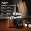 ZENIKO ZA-12S Dual Dial Retro Mini Flash - 2.5s Recycle, 7-Level Power, 400 Shots Single-Contact hotshoe Camera Flash for Fujifilm XM5/XT3, Sony A7M3, Ricoh GR3/4 Camera(Silver) view 2