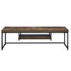 Oak and Black 1-Shelf TV Stand with Storage Cabinets,TV Cabinet Entertainment Center with Storage CabinetModern Media Console Table,for Living Room Decor, Office,Use in The Living Room view 1