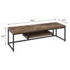 Oak and Black 1-Shelf TV Stand with Storage Cabinets,TV Cabinet Entertainment Center with Storage CabinetModern Media Console Table,for Living Room Decor, Office,Use in The Living Room view 4