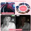 4K Video Camera Camcorder,UHD 56MP Camera Recorder,WiFi Vlogging Cameras for YouTube with IR Night Vision,18X Digital Zoom 3.0''Touch Screen Cam Corder with 64GB Card,Remote Control,Webcam,Pink view 4