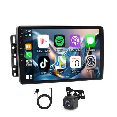 Laueily 10 inch Touch Screen Radio for GMC Acadia 2009 2010 2011 GPS Head Unit,Double Din Car Stereo for GMC Acadia Installation Kit with CarPlay/Android Auto,Bluetooth WiFi SWC+ Backup Camera,4G+64G