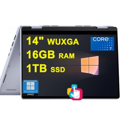 Dell Inspiron 14 7440 2-in-1 Laptop 14" WUXGA Anti-Glare Touchscreen Intel 10-core Core 7 150U (Beats i7-1355U) 16GB DDR5 1TB SSD Backlit FHD Camera ExpressCharge MaxxAudio Pro Win11Pro