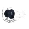 Cable Reel Cable Holder with Metal Stand Power Cord Reel for Backyard Workshop Rvs, S view 2