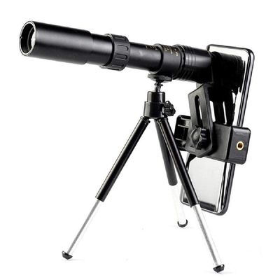 10-300x40mm Telephoto Zoom Monocular Telescope with Tripod & Phone Clip - Ideal for Wildlife Observation and Photography
