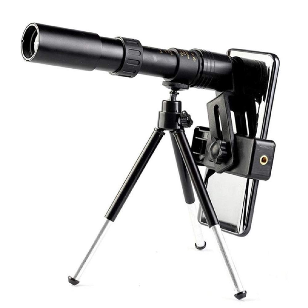 10-300x40mm Telephoto Zoom Monocular Telescope with Tripod & Phone Clip - Ideal for Wildlife Observation and Photography