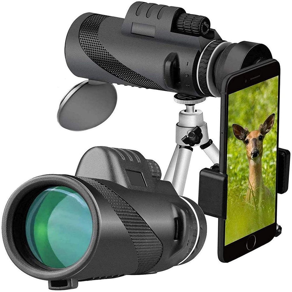 40x60 Monocular Telescope - High Definition, High Power for Adults with Tripod and Phone Adapter - Perfect for Bird Watching and Outdoor Activities