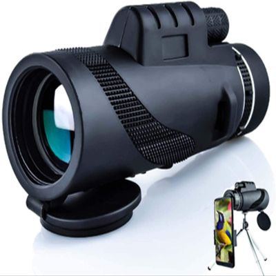 12X255 High Definition Low Light Night Vision Monocular Telescope - Outdoor Use