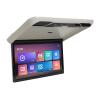 22" Wide IPS Screen Video Android Car Overhead Player Car Roof Mount Monitor with Built-in Stereo Speakers Flip Down Overhead Car Monitor Support Bluetooth WiFi HDMI USB NO DVDGrey view 4