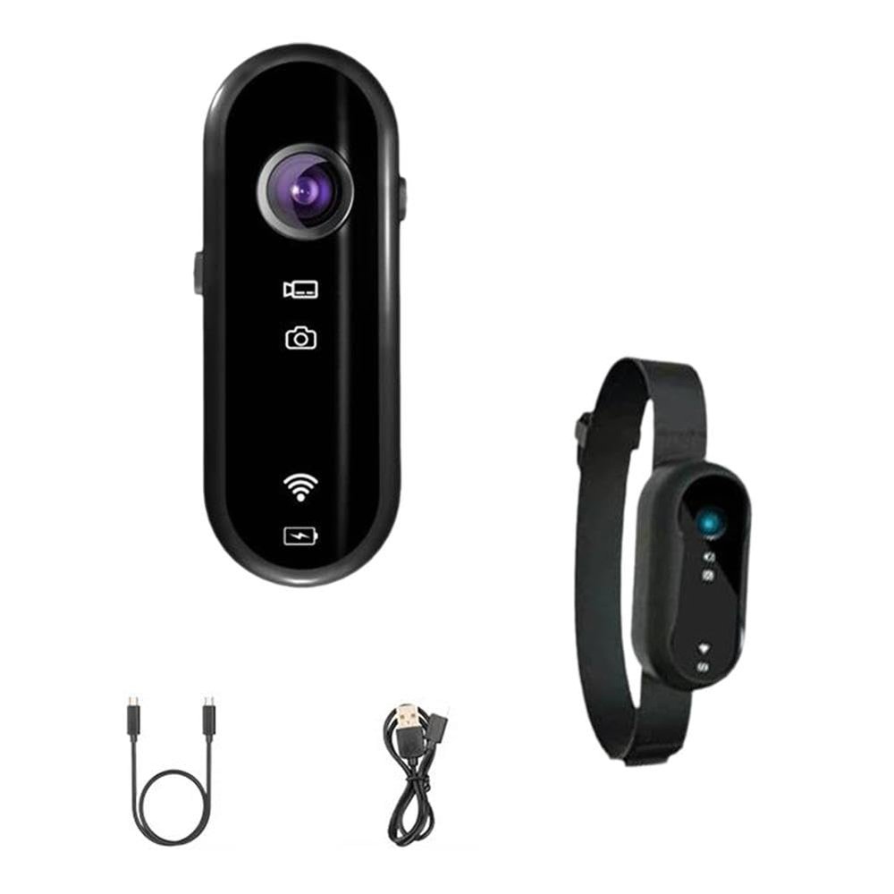 Body Camera, Thumb Action Camera, 1080p HD Video and Audio Recording Motorcycle Action Cameras for Sports (Sports Kit)
