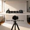 230MM Quick Release Plate Adapter, Aluminum Alloy Camera Tripod Mount Base Plate with 1/4 3/8 Inch Screws - Sturdy CNC Machined, Non Slip Design, for DSLR and Stabilizer Setu view 3