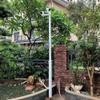 Outdoor Security Camera Pole Stand Kit, 14.8ft Adjustable Height for Yard, Weather-Resistant Surveillance Pole for 8-20ft Cameras, Durable Security Solution view 1