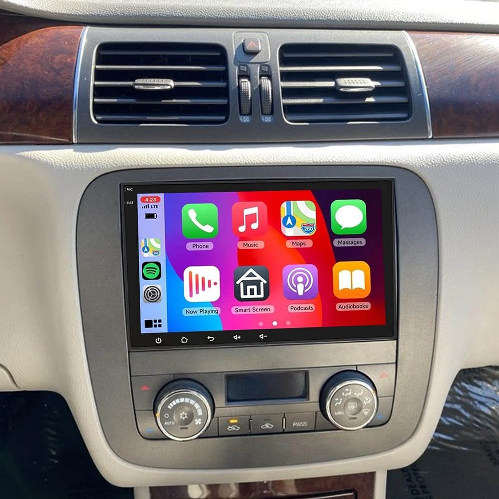 2+32G Double Din Car Stereo for Buick Lucerne 2006-2011 Wireless Carplay Android Auto 8" Touchscreen Radio for Buick Lucerne Head Unit Backup Camera Carplay Android Auto GPS Navigation Mirror Link