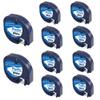 91331 White Plastic Label Tape Compatible with Dymo Letratag Label Maker Refill 12mm x 4m (1/2" x 13') Work with LT 100H 100T QX50 200B Labeler, 10-Pack view 1