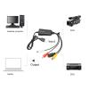 BowyTrading Video Card Device, to USB Sound Video Converter, VHS DV VCR Hi8 DVD to Digital Converter, USB 20. Video Card with AV S Video Input, for OS X, Plug view 4