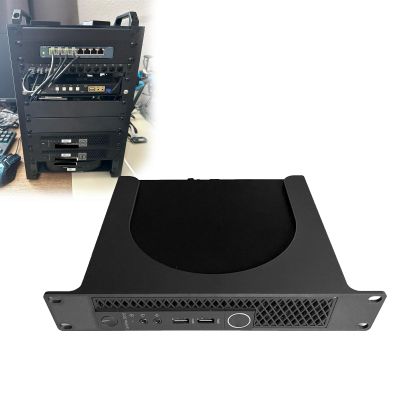 10" Rack Mount Bracket for Dell OptiPlex Micro PCs1U-Adjusted Micro PC Rack Adapter, Flush Fan-Grill Fit
