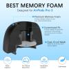 2025 Release KASOTT Memory Foam Replacement Ear Tips for AirPods Pro 3- Enhanced Bass,Superior Noise Isolation,Soft&Comfortable,Stable,Anti-Slip,Fits in Charging Case,3 Pairs (Black, Small) view 2