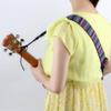 MVNOIRE Adjustable 75-130cm Ukulele Guitar Strap Cotton Leather Bohemian Sling Belt view 3