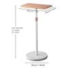Adjustable Portable Laptop Stand, Height 70-120cm, Stable Floor Desk for Home Office & School, Versatile Podium Table for Bedside & Sofa Use view 2