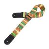 MVNOIRE National Printing Acoustic Folk Guitar Straps Adjustable Thickened Leather End Electric Bass Ukulele Belts view 1