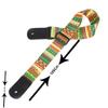 MVNOIRE National Printing Acoustic Folk Guitar Straps Adjustable Thickened Leather End Electric Bass Ukulele Belts view 2