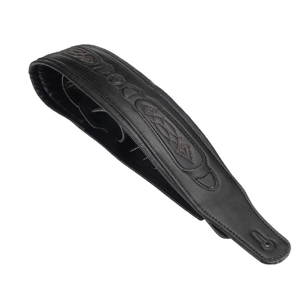 MVNOIRE Adjustable Soft and Widened Thick Guitar Strap Shoulder Leather
