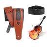 MVNOIRE Adjustable Soft and Widened Thick Guitar Strap Shoulder Leather view 3
