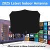 2026 TV Antenna for Smart TV Indoor for Long Range Reception and All Smart/Old TVs, Coaxial Cable view 3