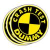 3 Pcs Funny Stickers Crash Test Dummy Vinyl Decals, Bold Safety Symbol Humor Stickers Die-Cut Waterproof for Laptop, Water Bottle, Car, Toolbox, Helmet view 1